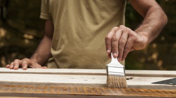 Plan the deck staining project when rain is not expected in the forecast.