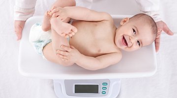 Weighting Baby Girl On Scale