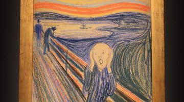 The subject matter of the painting is particularly dark