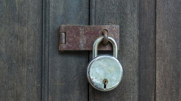 Example of a common hasp fastening latch.