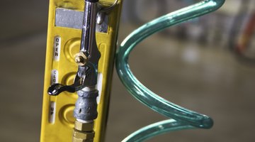 Elevated view of a nail gun