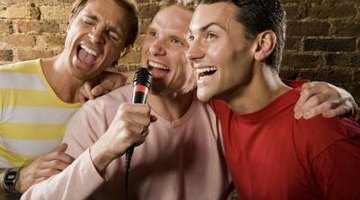 Pub-goers often love singing karaoke.