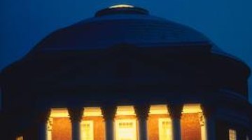 The Rotunda at the University of Virginia features Corinthian columns.