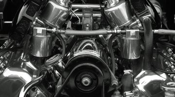 Close up of a car engine