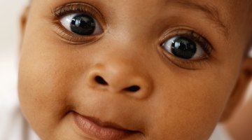 close-up of the side of a baby's face