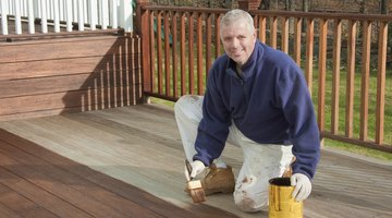 One or two days is an appropriate amount of time to keep a deck from getting wet after staining.