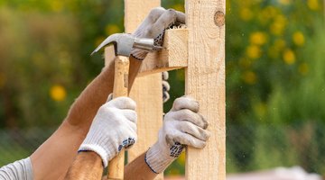 For simple jobs, construction workers will use hand tools such as a hammer, screw driver, pliers, electric drills and screw guns.