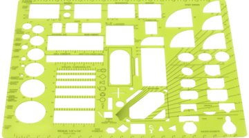 Stencils or templates make drafting work more precise and consistent.