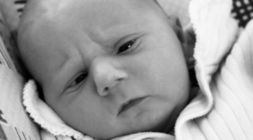 Newborn girl in the maternity hospital