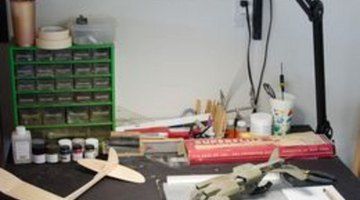 Set up a modeling desk where your tools and materials won't be disturbed.