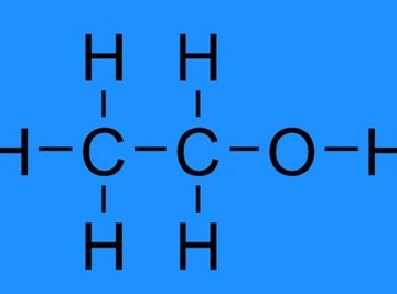 The chemical structure of ethanol