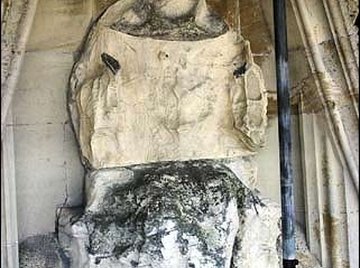 Over time, statues can suffer acidic rain damage. Courtesy www.bbc.co.uk