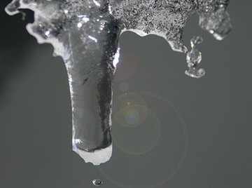 Adding salt to ice water makes ice melt more slowly.