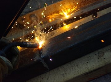 Spot welding is confined to a small area.