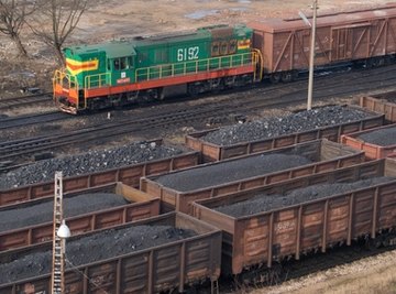 Rock crushers break down ore.