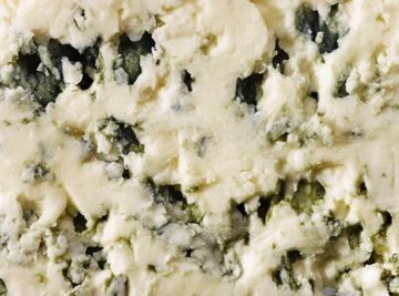 Mold in blue cheese gives it flavor.