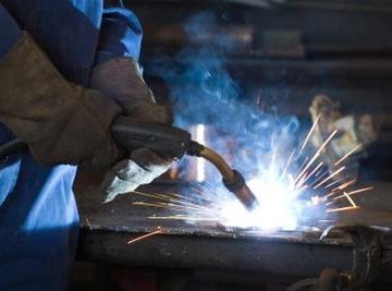 Several types of welding are used in construction.