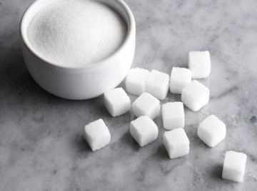 Table sugar, or sucrose, is made up of two smaller sugar molecules, glucose and fructose.