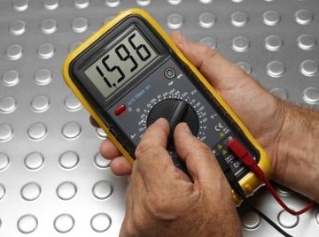 Unlike this digital multimeter, analog multimeters use a rotating dial to give sensitive readings.