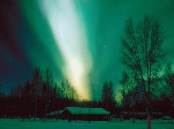 The northern lights are one of the few visible effects of solar winds on Earth.