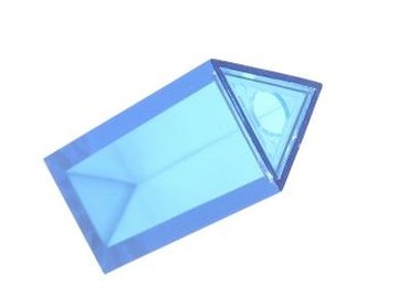 Triangular prisms have three rectangular sides.