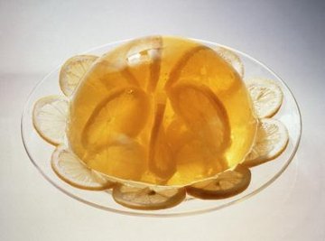 Jell-O is an ideal material for making a cell model.