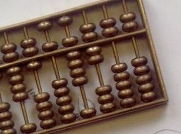 A basic Chinese abacus