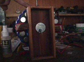 A Homemade Alternator in a Wooden Frame
