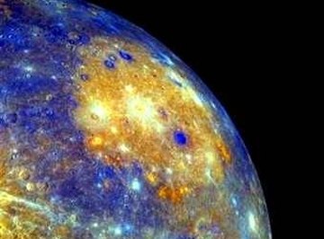 A dazzling image of Mercury taken by Chinese astronomers