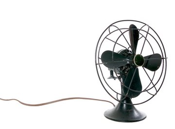 The first electric fan appeared in the early 1880s.