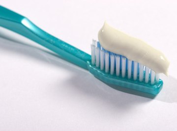 Swallowing toothpaste is discouraged, because too much fluoride can permanently stain teeth.