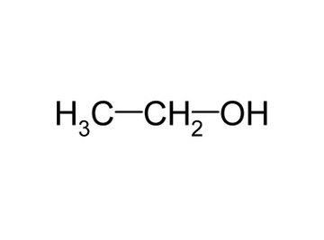 The molecular formula for ethanol.