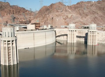 Hydroelectric plants transform potential energy of water into electricity.