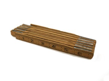 Brick masons use a folding ruler.