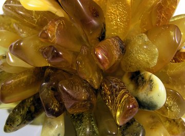 Amber can be red, yellow, green or blue in color.
