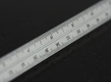 Many rulers are marked in metric and inch units.