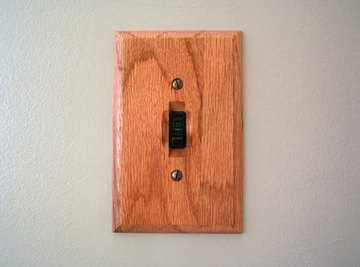 A light switch lets you know whether a circuit is open or closed.