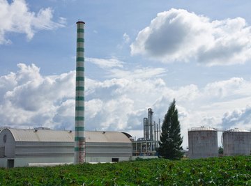 An ethanol factory, producing biofuel from corn.