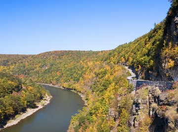 Delaware's land features include swamps, rivers and foothills.