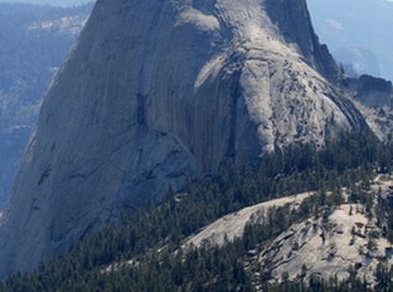 Exfoliation leaves behind a dome-shaped rock form.