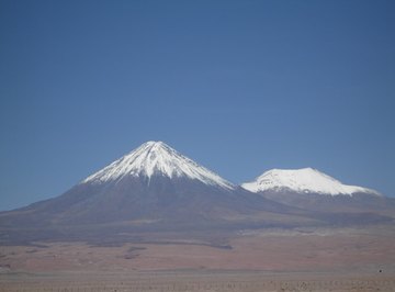 Volcano cones are formed by lava flow or ashes.