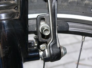 This bicycle brake absorbs a lot of energy in a fast stop.