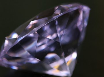 A raw diamond looks much different than one that's been cut and polished.