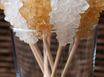 Rock Candy can be formed on string or sticks.
