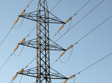 High voltage, high current straight-ine electrical transmission towers generate some magnetism