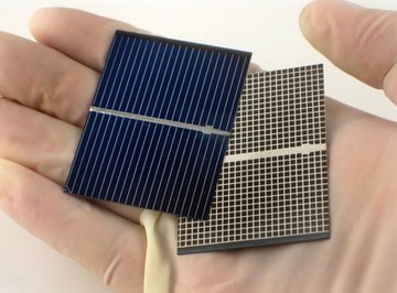 Solar panels can be small.