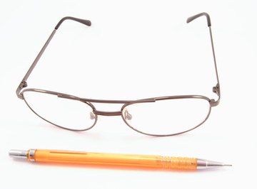 You can measure eyeglass lenses using a caliper.