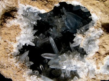 Quartz crystals will fracture when struck with a hammer.