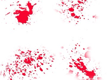 Forensic scientists often examine blood splatter patterns at crime scenes.