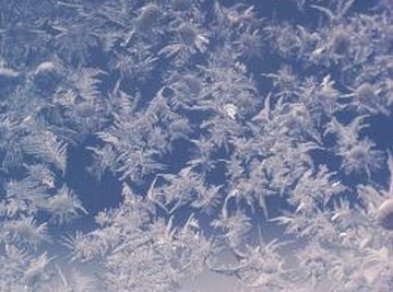 Snowflakes are crystals made from water and cold air.